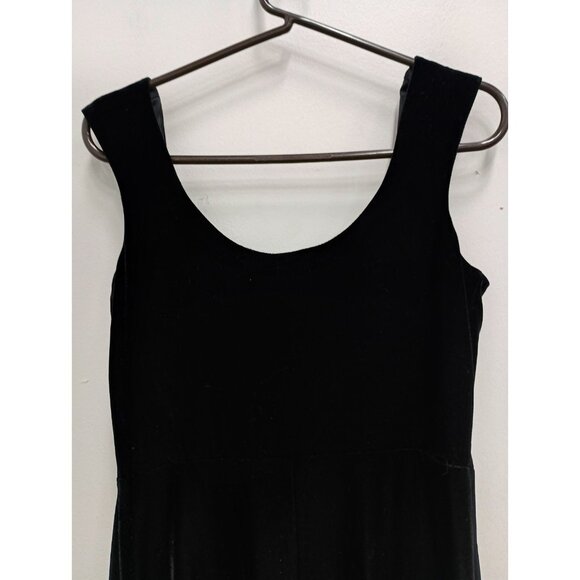 VTG 90s CDC Caren Desiree Midi Dress Size 10 Black Velvet Holiday Party Goth Y2K - Picture 7 of 8